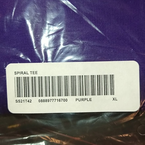 Supreme Spiral Tee Size XL Purple - Picture 4 of 8